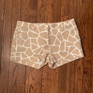 Michael Kors Sz 6 Safari Jungle Print Tan Shorts EUC